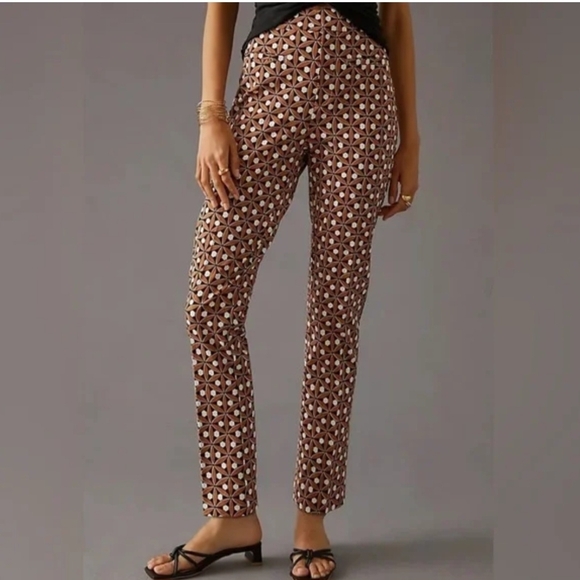 ANTHROPOLOGIE MAEVE Essential High-Rise Kick-Flare Pants Size 8 - Picture 3 of 11